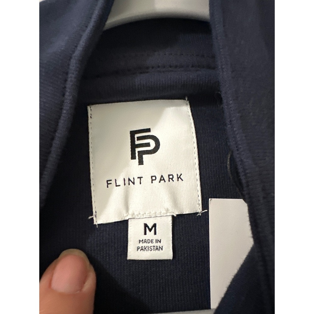 NEW Flint Park Mens Court Tennis Full Zip Jacket Embroidered Logo Size Medium - Picture 9 of 9
